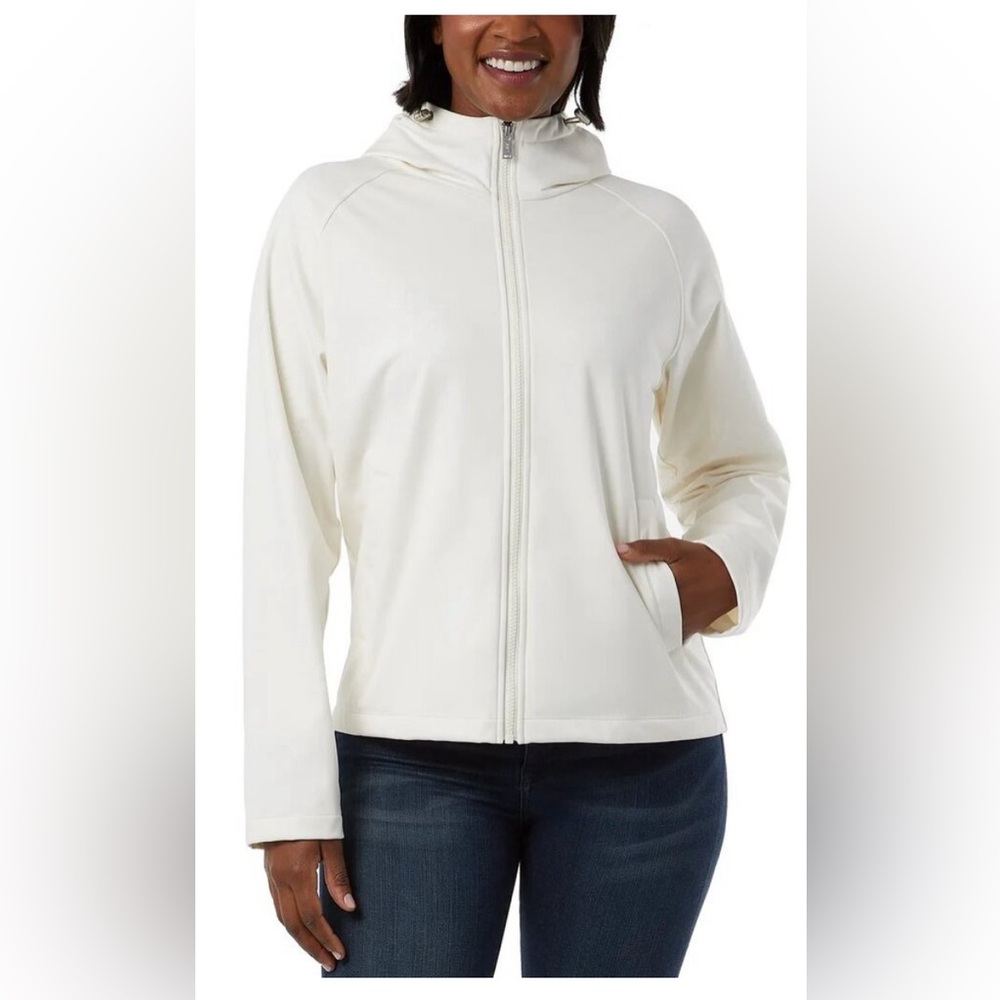 32 Degrees Heat Women's Fleeced Line Hooded Full Zip Softshell Jacket Size XXL